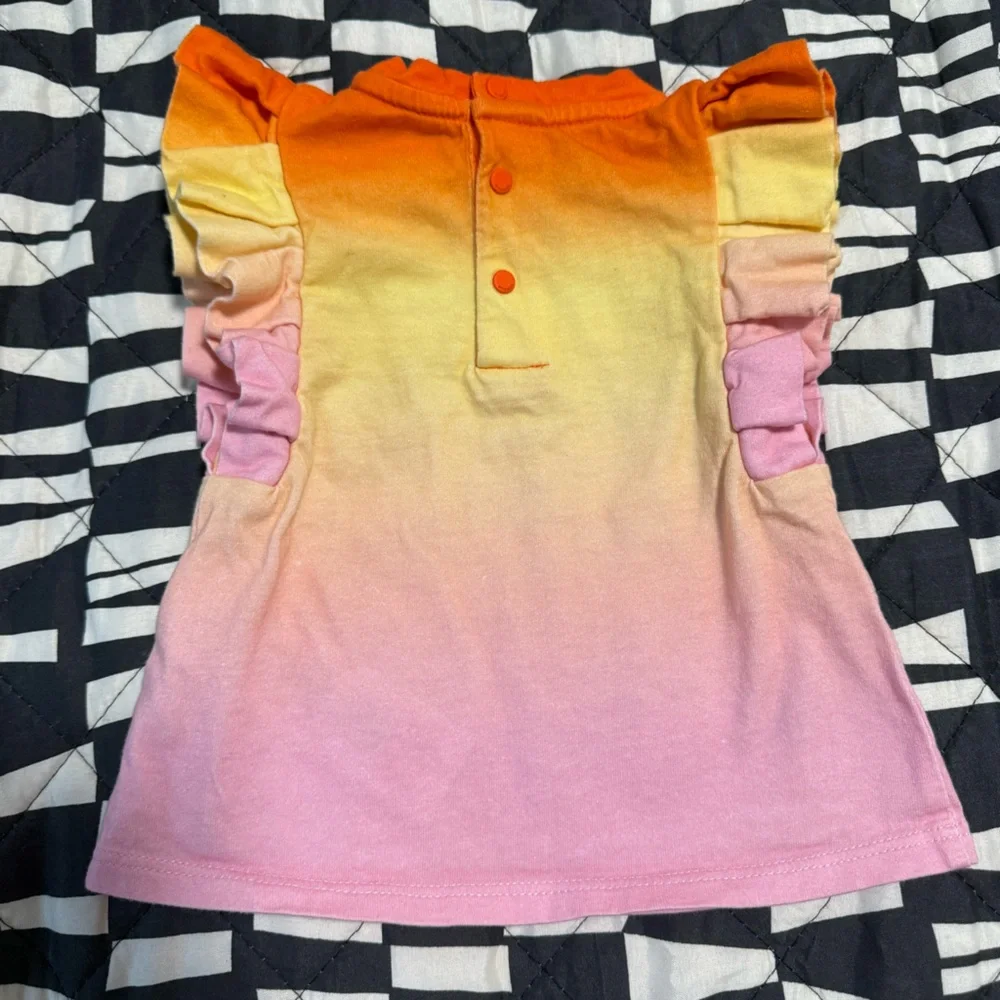 GIVENCHY Ruffled Ombré Cotton Shirt Size 6M - Picture 10 of 15